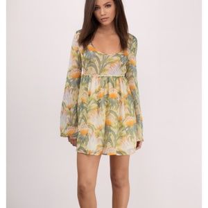Tobi Cream Floral Dress